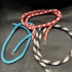 Colorful Beaded Necklaces Set